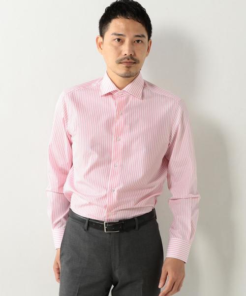 UNITED ARROWS(ユナイテッドアローズ)の「UDET キャンディーストライプ セミワイド ◆(シャツ/ブラウス・メンズ・ケリー/コバルトブルー/ライトピンク・42cm/38cm/39cm/37cm/40cm/36cm/43cm/41cm)」の8枚目の写真