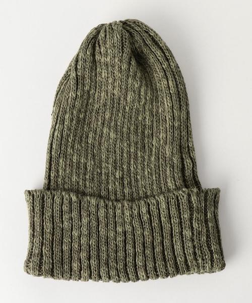 HIGHLAND 2000（ハイランドトゥーサウザンド）の「[ハイランド2000] BC HIGHLAND L/S 2*2RIB ニットキャップ /ビーニー ◆（ニットキャップ/ビーニー・メンズ・ベージュ/オレンジ/イエロー/ロイヤルブルー/ネイビー/ブラック/オリーブ・FREE）」の4枚目の写真