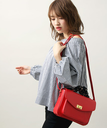 WEGO | WEGO/スカーフ付きフラップショルダーバッグ(ショルダーバッグ)