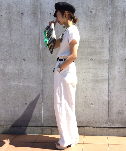 CAPRICIEUX LE'MAGE(カプリシューレマージュ)の「〈Su magazine掲載〉シルケットスムースフレンチTシャツ(Tシャツ/カットソー・レディース・ブラック/グレー/ホワイト・FREE)」の15枚目の写真