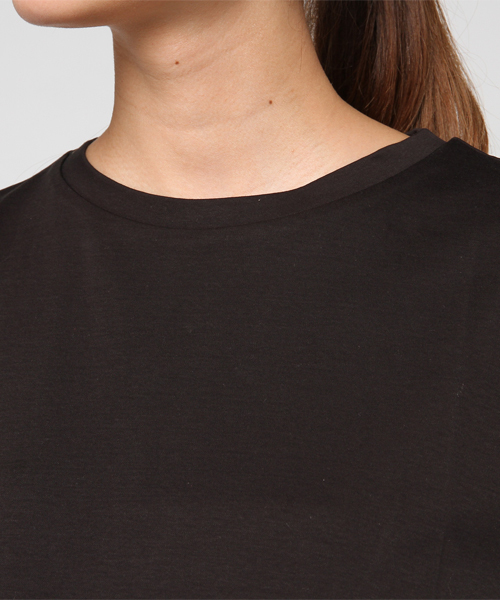 CAPRICIEUX LE'MAGE(カプリシューレマージュ)の「〈Su magazine掲載〉シルケットスムースフレンチTシャツ(Tシャツ/カットソー・レディース・ブラック/グレー/ホワイト・FREE)」の7枚目の写真