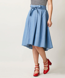 WEGO | WEGO/サッシュベルト付きイレヘムスカート(スカート)