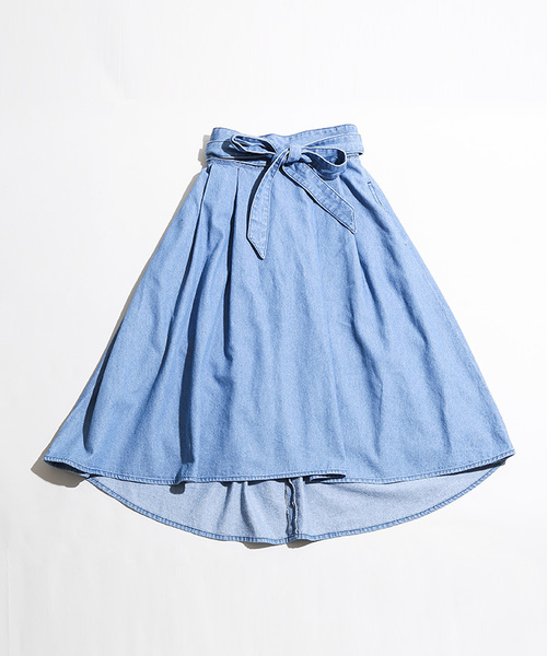 WEGO（ウィゴー）の「WEGO/サッシュベルト付きイレヘムスカート（スカート・レディース・レッド/オレンジ系その他/インディゴブルー/イエロー・LARGE/MEDIUM）」の22枚目の写真