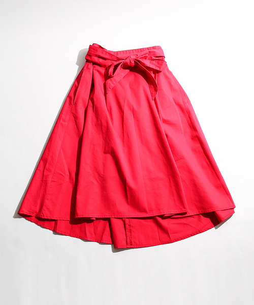 WEGO（ウィゴー）の「WEGO/サッシュベルト付きイレヘムスカート（スカート・レディース・レッド/オレンジ系その他/インディゴブルー/イエロー・LARGE/MEDIUM）」の15枚目の写真