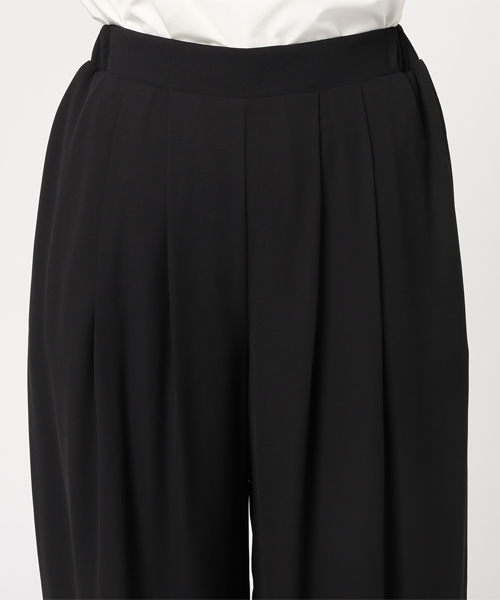 N.(N. Natural Beauty Basic)(エヌエヌナチュラルビューティーベーシック)の「ギャザーフレアワイドパンツ(その他パンツ・レディース・ブラック/ベージュ/オレンジ・MEDIUM)」の7枚目の写真