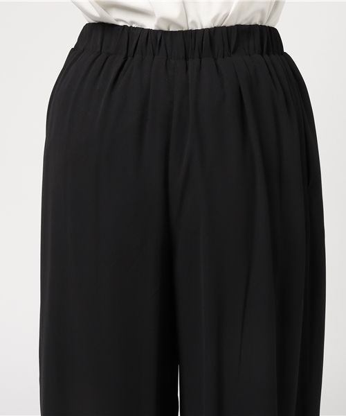 N.(N. Natural Beauty Basic)(エヌエヌナチュラルビューティーベーシック)の「ギャザーフレアワイドパンツ(その他パンツ・レディース・ブラック/ベージュ/オレンジ・MEDIUM)」の8枚目の写真