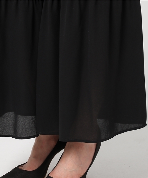 N.(N. Natural Beauty Basic)(エヌエヌナチュラルビューティーベーシック)の「ギャザーフレアワイドパンツ(その他パンツ・レディース・ブラック/ベージュ/オレンジ・MEDIUM)」の10枚目の写真