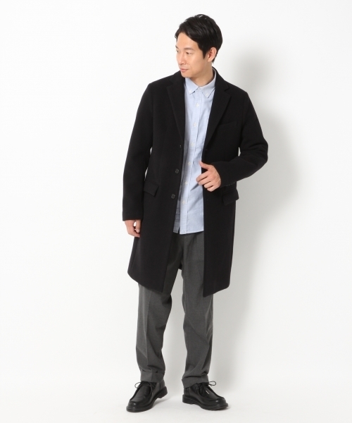 GLOBAL WORK（グローバルワーク）の「OXFORDシャツ長袖/759130 （シャツ/ブラウス・メンズ・ネイビー/ブルー/ホワイト/ワインレッド/グリーン・SMALL/LARGE/X-LARGE/MEDIUM）」の7枚目の写真