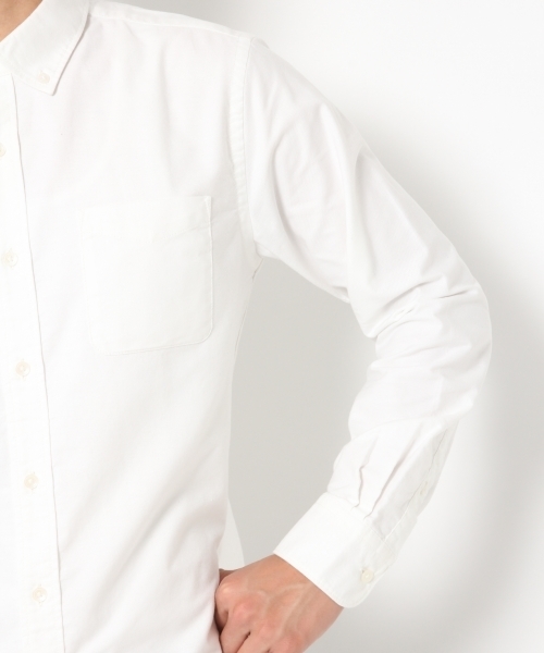 GLOBAL WORK（グローバルワーク）の「OXFORDシャツ長袖/759130 （シャツ/ブラウス・メンズ・ネイビー/ブルー/ホワイト/ワインレッド/グリーン・SMALL/LARGE/X-LARGE/MEDIUM）」の11枚目の写真