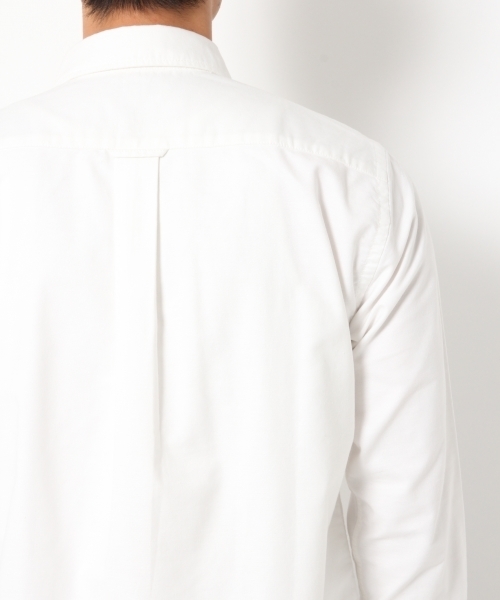 GLOBAL WORK（グローバルワーク）の「OXFORDシャツ長袖/759130 （シャツ/ブラウス・メンズ・ネイビー/ブルー/ホワイト/ワインレッド/グリーン・SMALL/LARGE/X-LARGE/MEDIUM）」の14枚目の写真