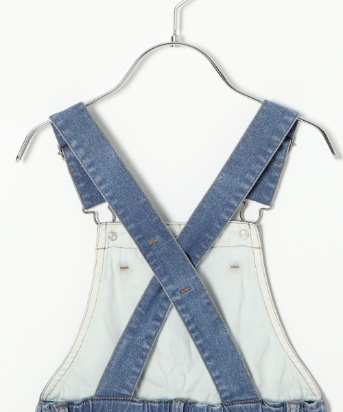 GLOBAL WORK（グローバルワーク）の「【キッズ】サロペットスリムパンツ/764904（サロペット/オーバーオール・キッズ・ブルー/ブラック・LARGE/MEDIUM/SMALL/X-LARGE/XX-LARGE）」の3枚目の写真