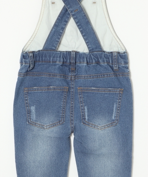 GLOBAL WORK（グローバルワーク）の「【キッズ】サロペットスリムパンツ/764904（サロペット/オーバーオール・キッズ・ブルー/ブラック・LARGE/MEDIUM/SMALL/X-LARGE/XX-LARGE）」の4枚目の写真
