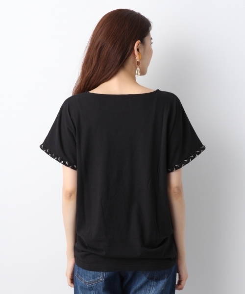 LEPSIM（レプシィム）の「ソデツイストチェーンプルオーバーSS　761974（Tシャツ/カットソー・レディース・オフホワイト/グレー/ブラック・FREE）」の10枚目の写真