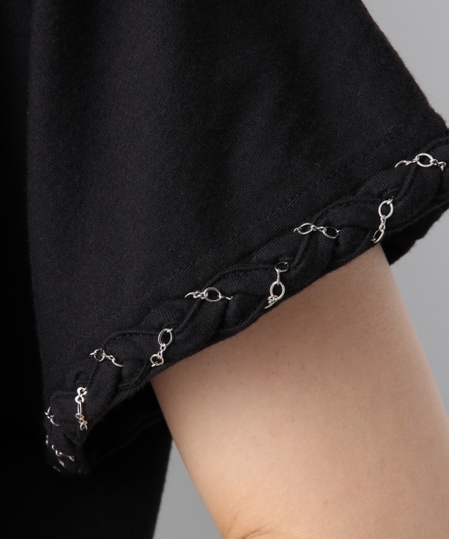 LEPSIM（レプシィム）の「ソデツイストチェーンプルオーバーSS　761974（Tシャツ/カットソー・レディース・オフホワイト/グレー/ブラック・FREE）」の13枚目の写真