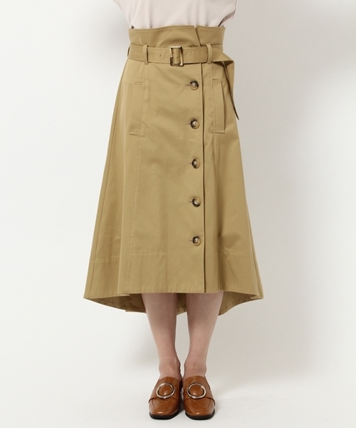 laboratory work（ラボラトリーワーク）の「イレヘムトレンチスカート（スカート・レディース・ベージュ/ネイビー・MEDIUM）」の8枚目の写真