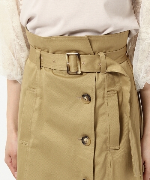 laboratory work（ラボラトリーワーク）の「イレヘムトレンチスカート（スカート・レディース・ベージュ/ネイビー・MEDIUM）」の12枚目の写真