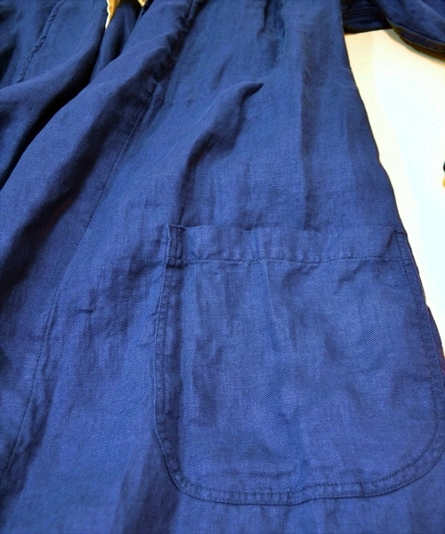SHIPS JET BLUE（シップスジェットブルー）の「JB: リネン/ガウンコート■（その他アウター・メンズ・チャコールグレー/ブルー・SMALL/MEDIUM）」の9枚目の写真