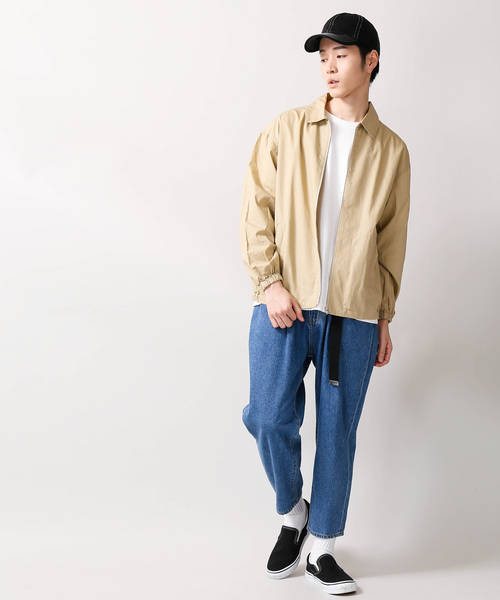 WEGO(ウィゴー)の「WEGO/リネンブレンドスイングトップ(ブルゾン・メンズ・ベージュ/ネイビー・MEDIUM/LARGE)」の13枚目の写真