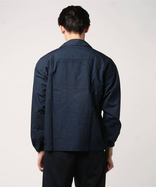 WEGO(ウィゴー)の「WEGO/リネンブレンドスイングトップ(ブルゾン・メンズ・ベージュ/ネイビー・MEDIUM/LARGE)」の4枚目の写真