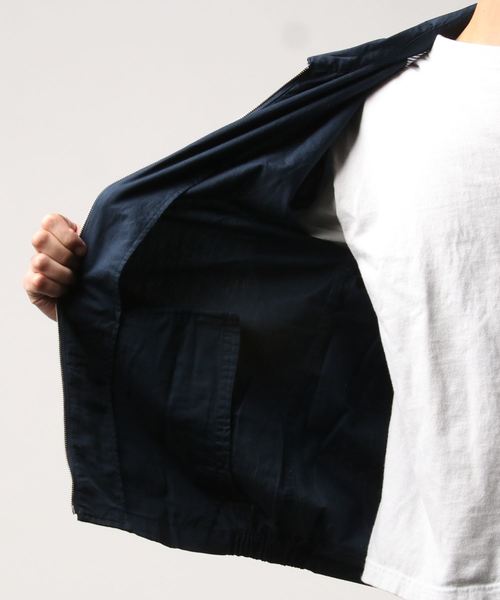 WEGO(ウィゴー)の「WEGO/リネンブレンドスイングトップ(ブルゾン・メンズ・ベージュ/ネイビー・MEDIUM/LARGE)」の5枚目の写真