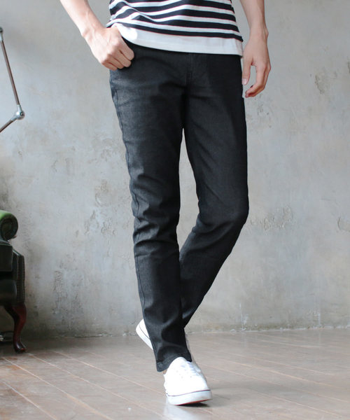 THE CASUAL（カジュアル）の「ストレッチテーパードデニムパンツ（デニムパンツ・メンズ・ワンウォッシュ/ブルー系その他2/ブルー系その他/ブラック系その他/ライトグレー/ブラック・XL/S/M/L）」の2枚目の写真