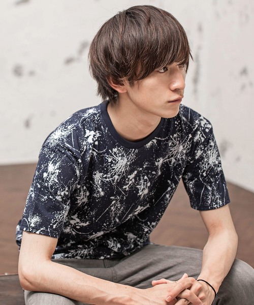 MinoriTY（マイノリティ）の「総柄Ｔシャツ（Tシャツ/カットソー・メンズ・ホワイト系その他/ブラック系その他/ホワイト系その他2/ブラック系その他2/ホワイト系その他3/ベージュ系その他/ホワイト系その他4/ブルー系その他・M/L）」の8枚目の写真