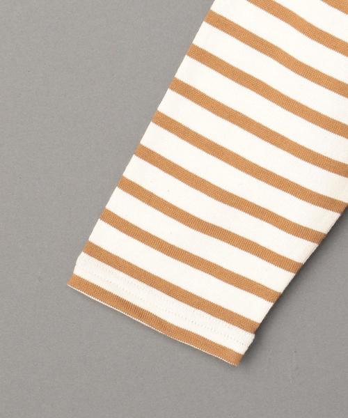 6（ロク）の「＜6(ROKU)＞BORDER ASYMMETRY PULLOVER/プルオーバー（Tシャツ/カットソー・レディース・ケリー/ベージュ・38/36）」の7枚目の写真