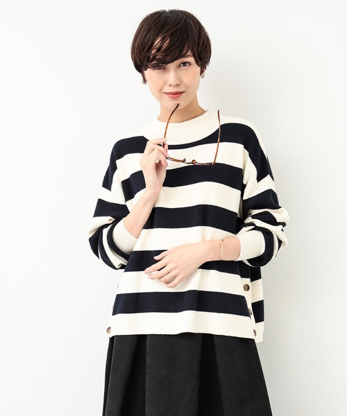 koe（コエ）の「・サイド釦ニットプルオーバー（ニット/セーター・レディース・レッド/アイボリー/ネイビー/その他7・FREE）」の4枚目の写真