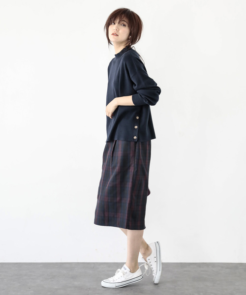 koe（コエ）の「・サイド釦ニットプルオーバー（ニット/セーター・レディース・レッド/アイボリー/ネイビー/その他7・FREE）」の10枚目の写真