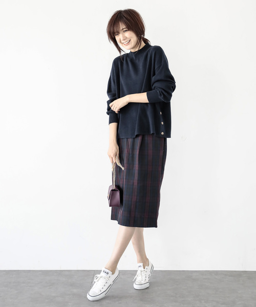 koe（コエ）の「・サイド釦ニットプルオーバー（ニット/セーター・レディース・レッド/アイボリー/ネイビー/その他7・FREE）」の11枚目の写真