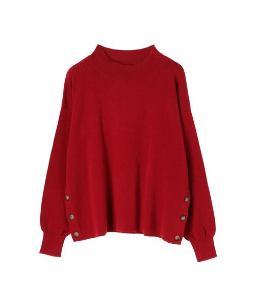 koe（コエ）の「・サイド釦ニットプルオーバー（ニット/セーター・レディース・レッド/アイボリー/ネイビー/その他7・FREE）」の6枚目の写真