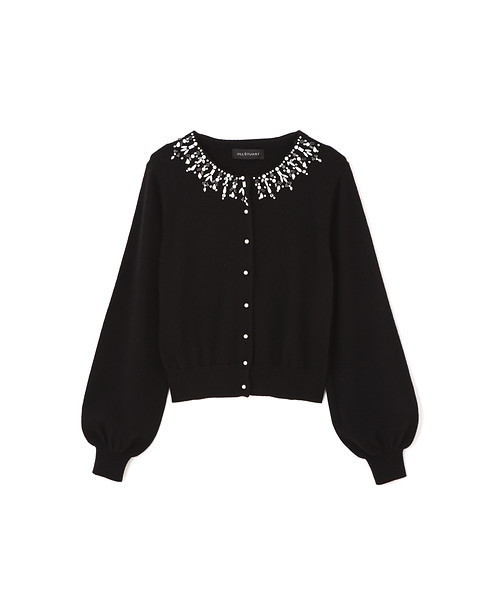 JILL STUART（ジルスチュアート）の「◆ ナタールニットカーディガン（カーディガン/ボレロ・レディース・ブラック/ホワイト/ライトグリーン・FREE）」の15枚目の写真