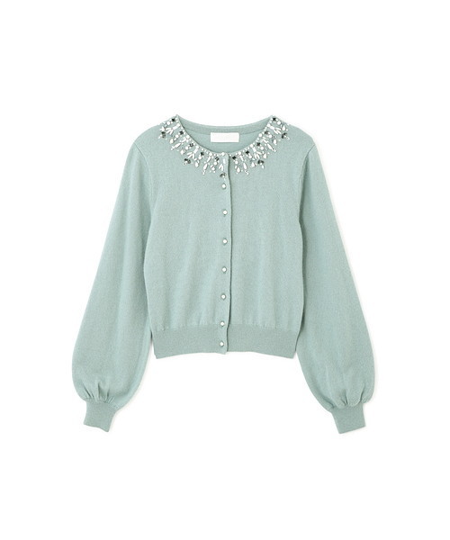 JILL STUART（ジルスチュアート）の「◆ ナタールニットカーディガン（カーディガン/ボレロ・レディース・ブラック/ホワイト/ライトグリーン・FREE）」の12枚目の写真