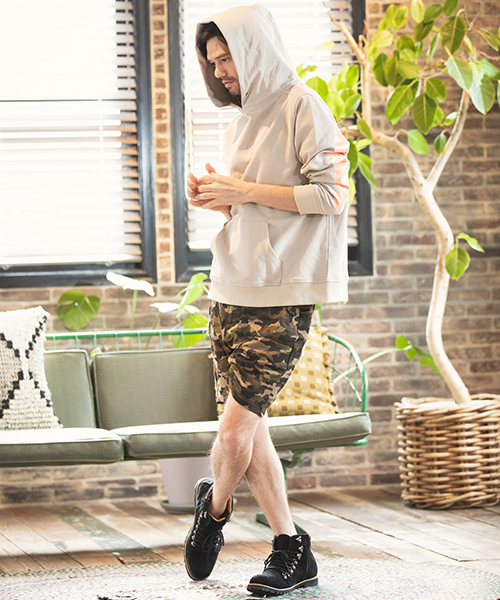 CAMBIO（カンビオ）の「mpa1956-Relax Fit Neon Line Parka パーカー（パーカー・メンズ・ブラック×ピンク/グレー系その他/ベージュ系その他・M/L）」の6枚目の写真