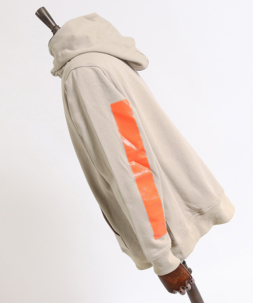 CAMBIO（カンビオ）の「mpa1956-Relax Fit Neon Line Parka パーカー（パーカー・メンズ・ブラック×ピンク/グレー系その他/ベージュ系その他・M/L）」の9枚目の写真