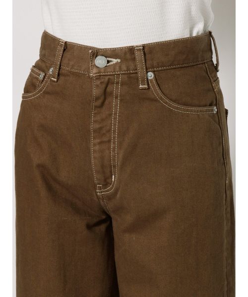 Ungrid（アングリッド）の「カラーフレアステッチデザインデニム（デニムパンツ・レディース・オフホワイト/ブラウン・24inch/25inch/26inch）」の11枚目の写真