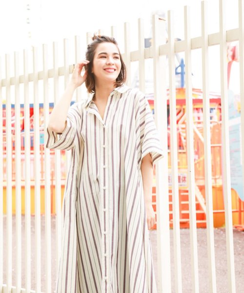 メーカー直送即出荷 マーセアソート柄シャツワンピース 最大の割引