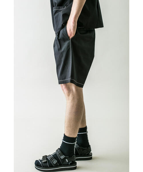 MONKEY TIME（モンキータイム）の「＜monkey time＞ TC TWILL WIDE SHORT stitch/ショートパンツ（その他パンツ・メンズ・ブラウン/ブラック・SMALL/MEDIUM/LARGE）」の6枚目の写真