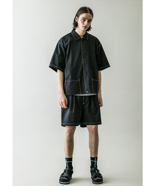 MONKEY TIME（モンキータイム）の「＜monkey time＞ TC TWILL WIDE SHORT stitch/ショートパンツ（その他パンツ・メンズ・ブラウン/ブラック・SMALL/MEDIUM/LARGE）」の7枚目の写真