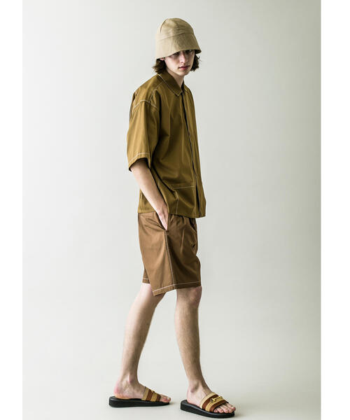 MONKEY TIME（モンキータイム）の「＜monkey time＞ TC TWILL WIDE SHORT stitch/ショートパンツ（その他パンツ・メンズ・ブラウン/ブラック・SMALL/MEDIUM/LARGE）」の11枚目の写真