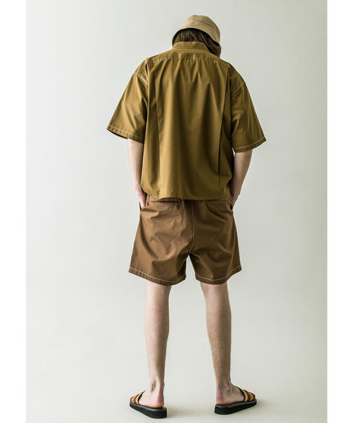 MONKEY TIME（モンキータイム）の「＜monkey time＞ TC TWILL WIDE SHORT stitch/ショートパンツ（その他パンツ・メンズ・ブラウン/ブラック・SMALL/MEDIUM/LARGE）」の12枚目の写真
