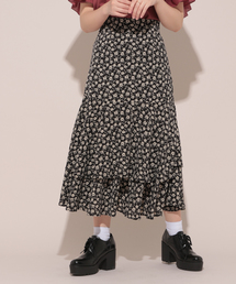 2段フリルロングスカート【ZOZOTOWN限定アイテム】