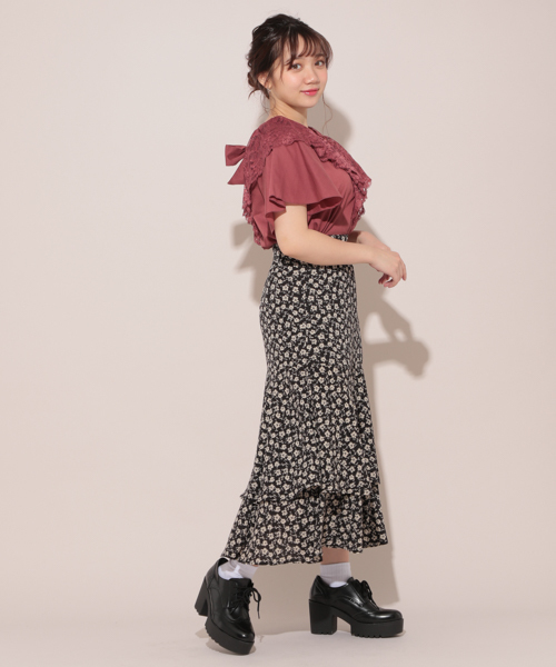 2段フリルロングスカート【ZOZOTOWN限定アイテム】（スカート