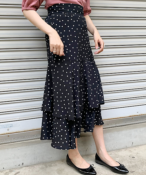 apres jour(アプレジュール)の「2段フリルロングスカート【ZOZOTOWN限定アイテム】(スカート・レディース・オレンジ/ライトグリーン/その他/ブラック/ベージュ/オフホワイト・フリー)」の20枚目の写真