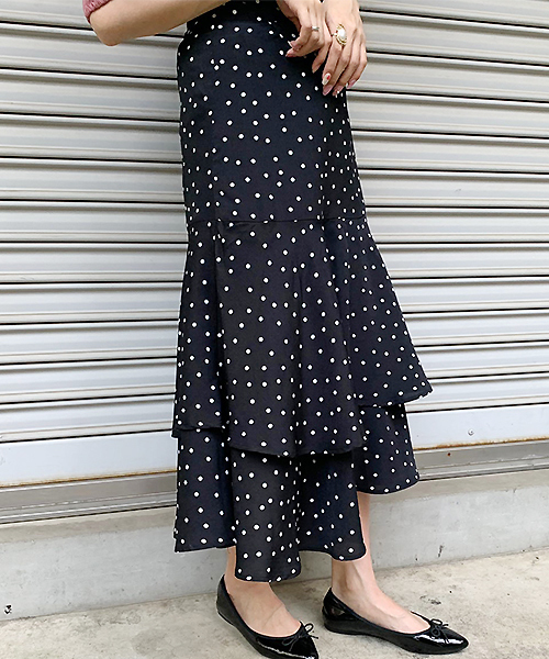 【超貴重】サードマガジン　ブラックフリルロングスカート 超貴重】サードマガジン ブラックフリルロングスカート