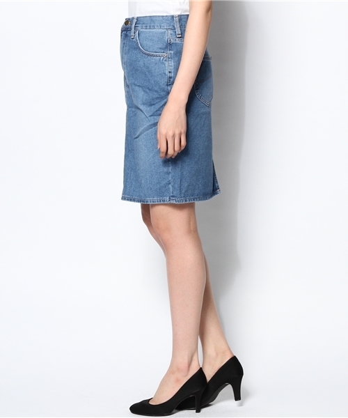 DISCOAT（ディスコート）の「【Discoat】Leeコラボデニムペンシルスカート（スカート・レディース・ホワイト/ブルー/ネイビー・MEDIUM/X-SMALL/SMALL）」の4枚目の写真