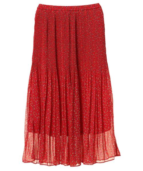 AMERICAN HOLIC（アメリカンホリック）の「シフォンプリーツロングスカート＊（スカート・レディース・ブラック/ネイビー/レッド/グリーン/ドット・FREE）」の11枚目の写真