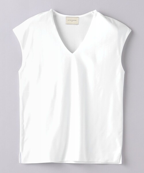 UNITED ARROWS(ユナイテッドアローズ)の「UBCB C DOUBLE Vネック Tシャツ ②(Tシャツ/カットソー・レディース・ホワイト/ライトグレー/ブラック・FREE)」の7枚目の写真