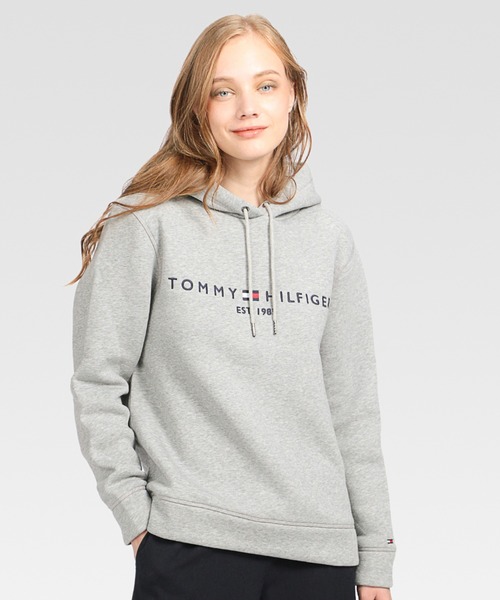 TOMMY HILFIGER(トミーヒルフィガー)の「ベーシック ロゴ パーカー(パーカー・レディース・ホワイト/ネイビー/ピンク/グレー/ブラック/パープル/イエロー/ピンク系その他/ブルー系その他/グレー系その他/ピンク系その他2/ホワイト系その他・SMALL/MEDIUM/X-SMALL/LARGE)」の20枚目の写真