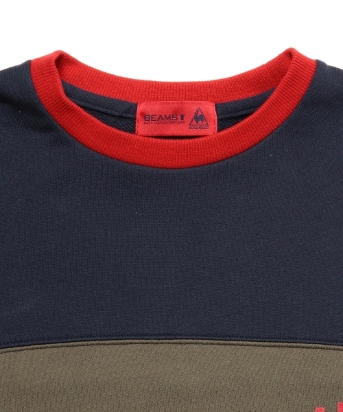BEAMS T（ビームスティー）の「le coq sportif×BEAMS T / CREW SWEAT（スウェット・メンズ・ホワイト/ネイビー・SMALL/MEDIUM/LARGE）」の13枚目の写真